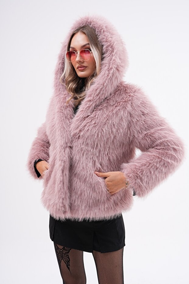 Fur Hooded Jacket - 3