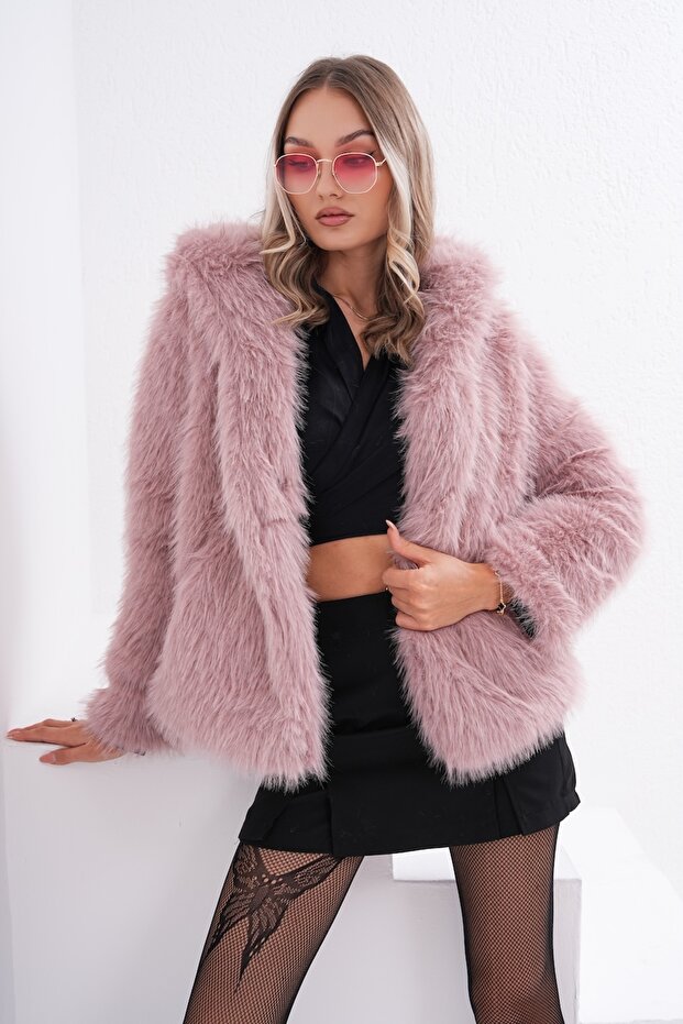 Fur Hooded Jacket - 8