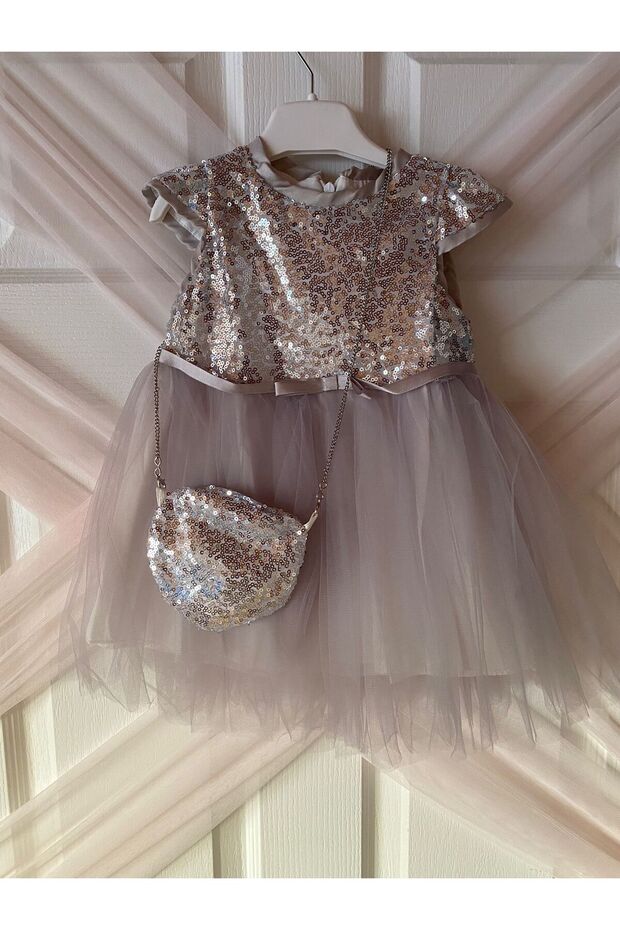 Peluş Mantolu Elbise - 3