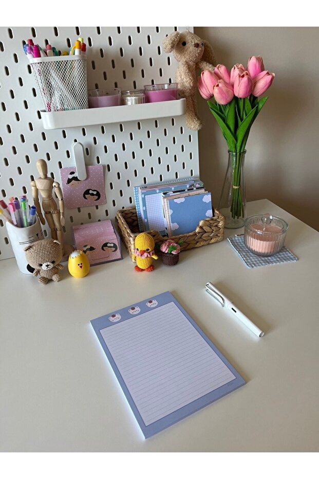 A5 Mavi Ayıcık 3lü Memopad/notepad/defter - 2