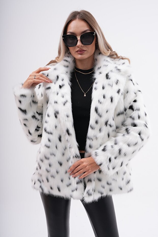 Yakalı Kürk Ceket - 4