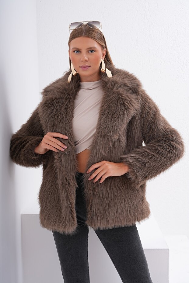 سترة بياقة فروي - 6