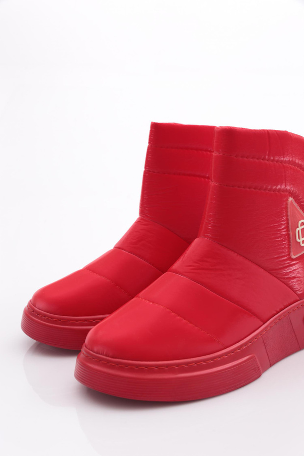 Rote Fallschirm-Damenstiefel – dicke Sohle - 4