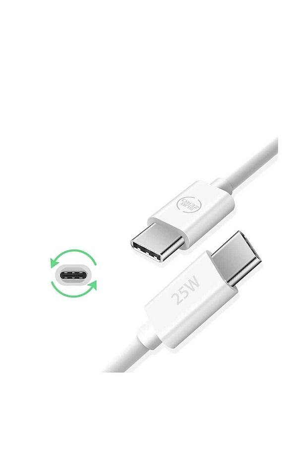 25w Hızlı Type-c Şarj Kablosu Çift Taraflı Type-c To Type-c 25w Pd Şarj Kablo 1metre Hızlı Type-C - 4