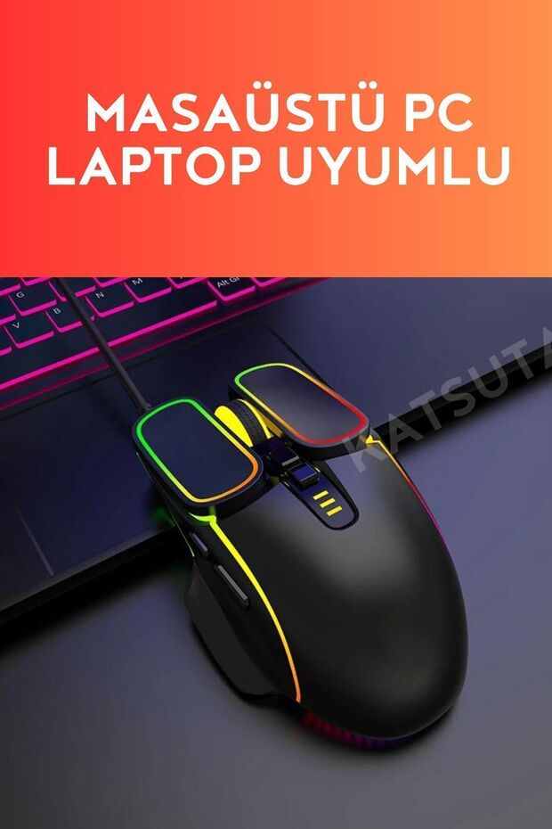 Bwm8 Rgb Işıklı Gaming Oyuncu Mouse - 4