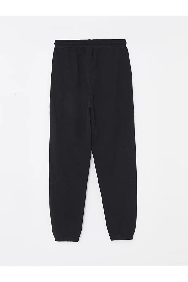 LCWAIKIKI Basic Yeni Siyah Kadın Beli Lastikli Düz Jogger Eşofman Altı - 2