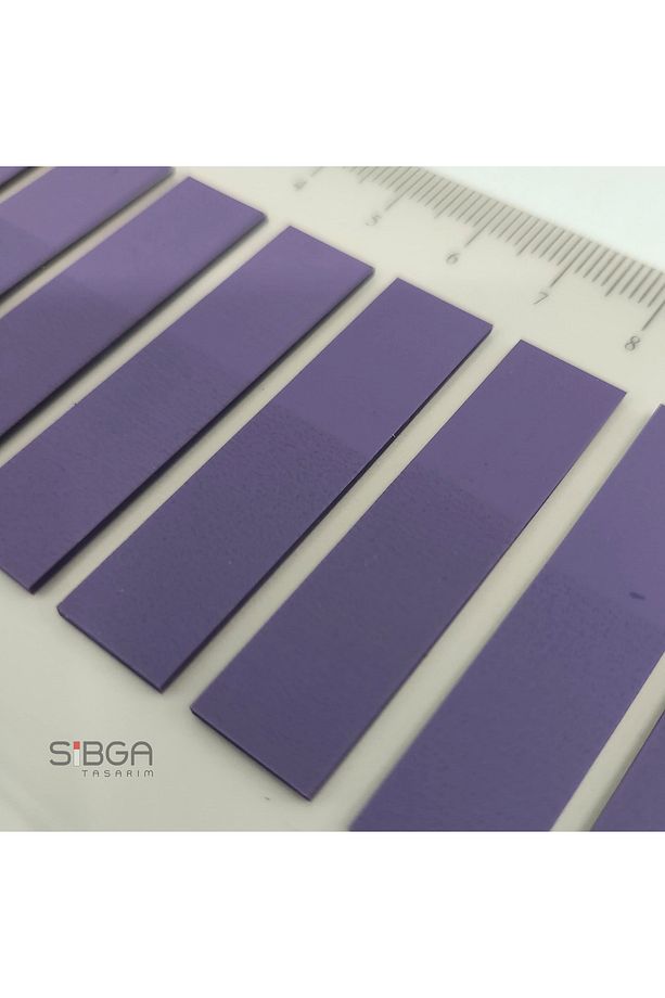 Şeffaf Mor Postit Post-it Post It. Kitap Ayracı Ayraç Postit Sticker Not Kağıdı 200 Yaprak - 5