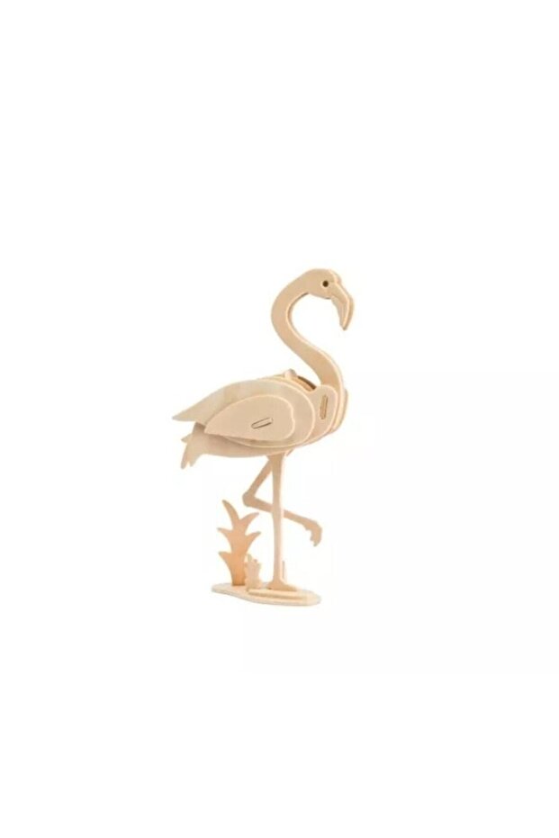 Flamingo 3D Wooden Model