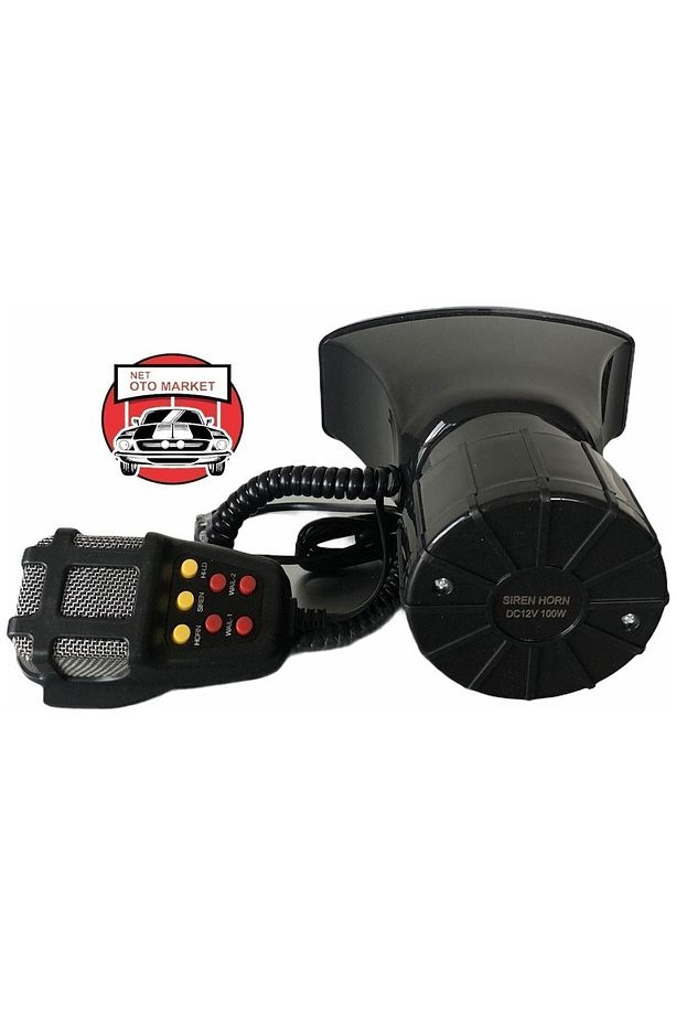 Tiger Marketing 7 Sesli Mikrofonlu Megafon Siren 100 Watt Yüksek Sesli 12 Volt Dat Dat - 1