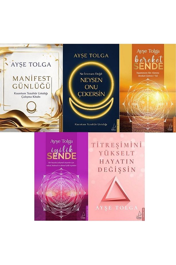 Ayşe Tolga 5 Kitap Set /Manifest Günüğü+Neysen Onu Çekersin+Bereket Sende+İyilik Sende+Titreşimini.. - 1