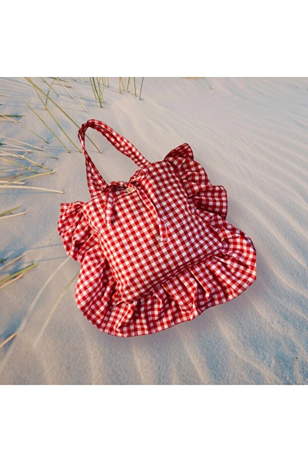 Pötikare Pattern Ruffled Bag
