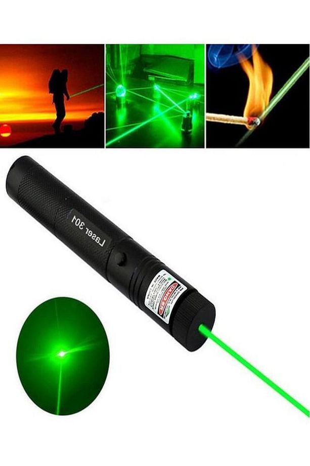 (15km Menzil) Yeşil Lazer Pointer - 2