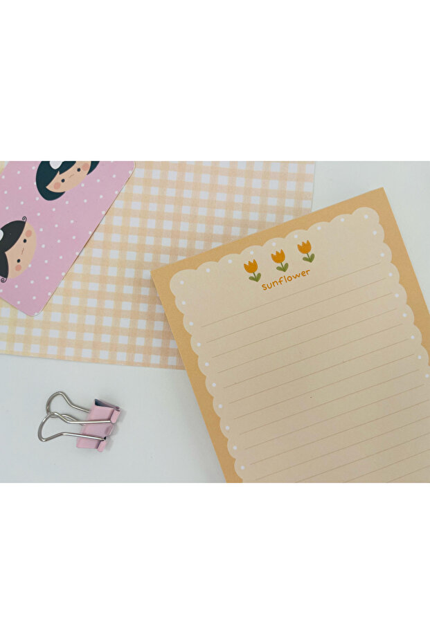 A6 Ayçiçeği Memopad/Notepad/Defter - 2