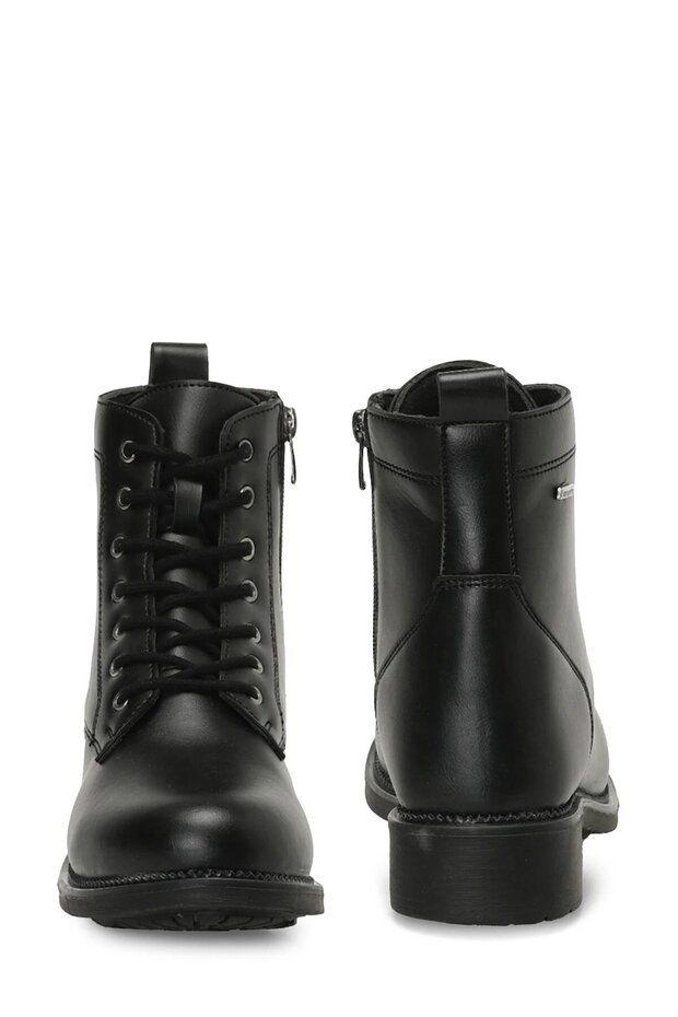 Doby Siyah Fermuarlı Kadın Bot - 5