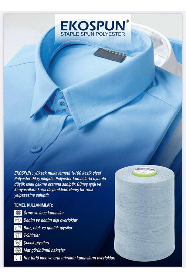 5' Lİ Set Dikiş Ipliği 120 No 5000m Polyester - 5