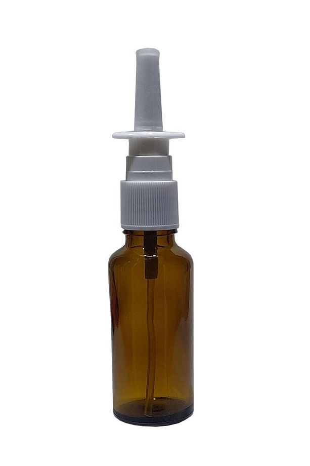 2 Adet 30 Ml Burun Spreyi Amber Renk Boş Cam Şişe - 1