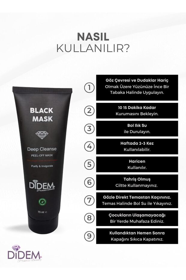 Soyulabilir Black Mask 75 ml - 3