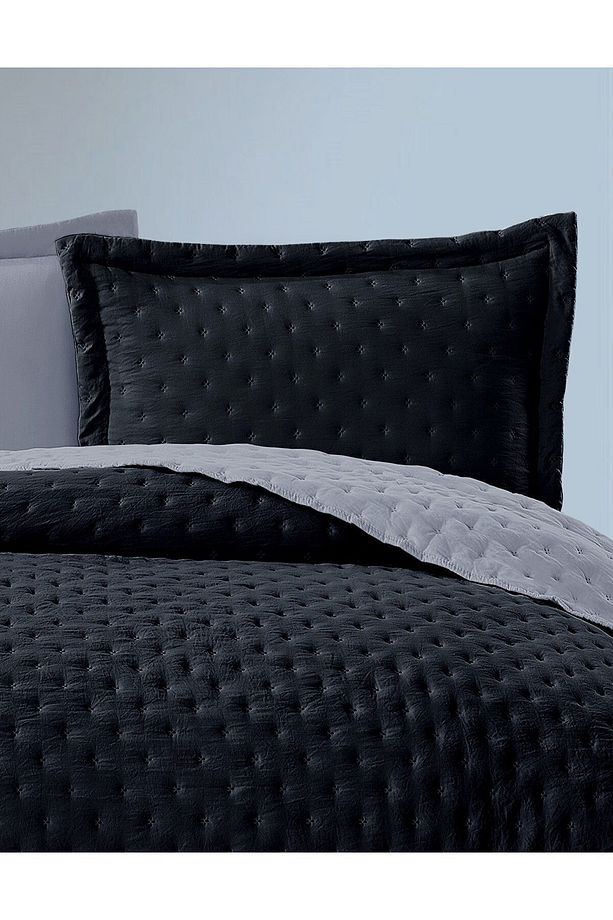 Washed Soft Çift Taraflı Yatak Örtüsü Seti - 2