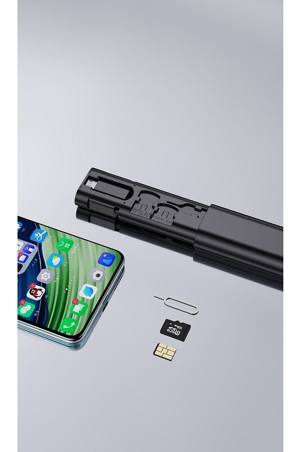 Seyahat Kiti, 7 In 1 Çok Işlevli Type-C, Usb, Micro Lighting Port, Iphone, Android, Pc Çevirici - 5