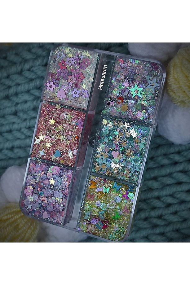 Glitter Jel Far Simli Far Paleti Göz Farı Parlak Glitter - 8