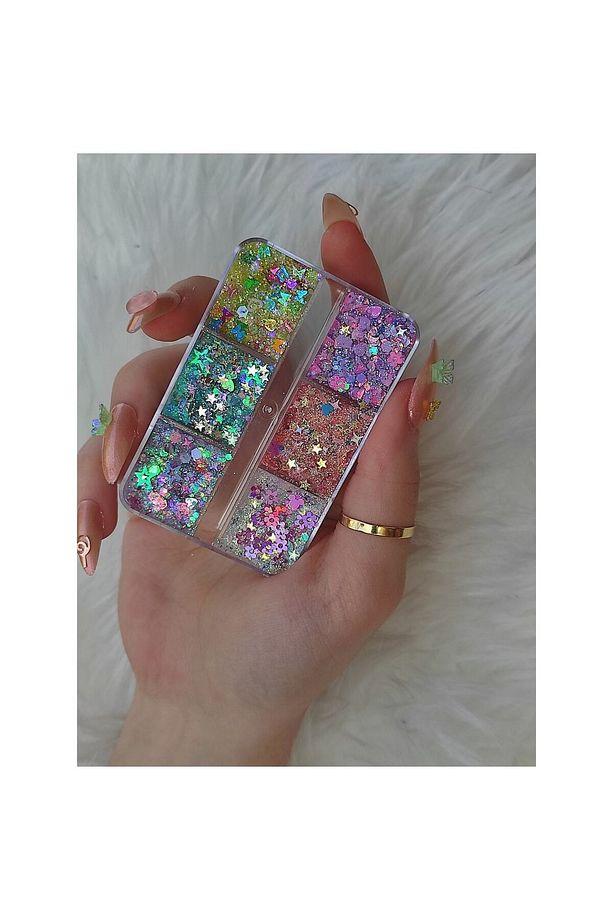 Glitter Jel Far Simli Far Paleti Göz Farı Parlak Glitter - 7