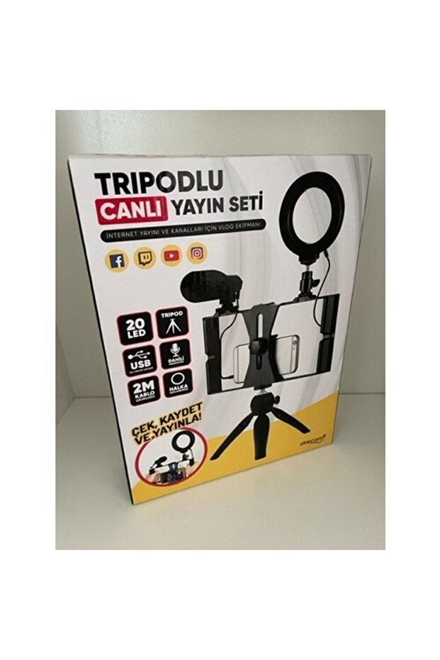 Tripodlu Canlı Yayın - Vlog Seti - 4