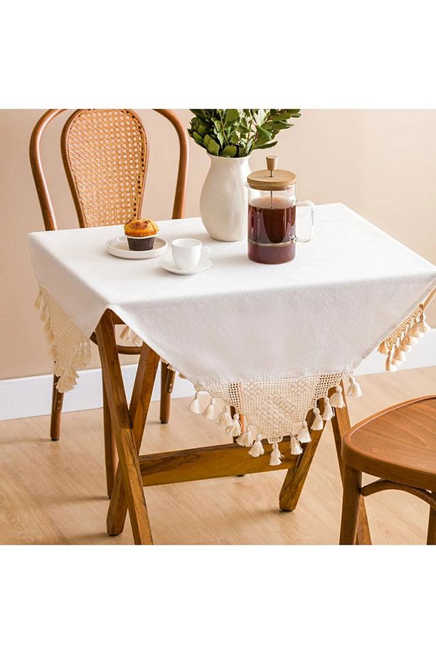 LCW HOME Dantelli Masa Örtüsü 90x90 Cm - 1