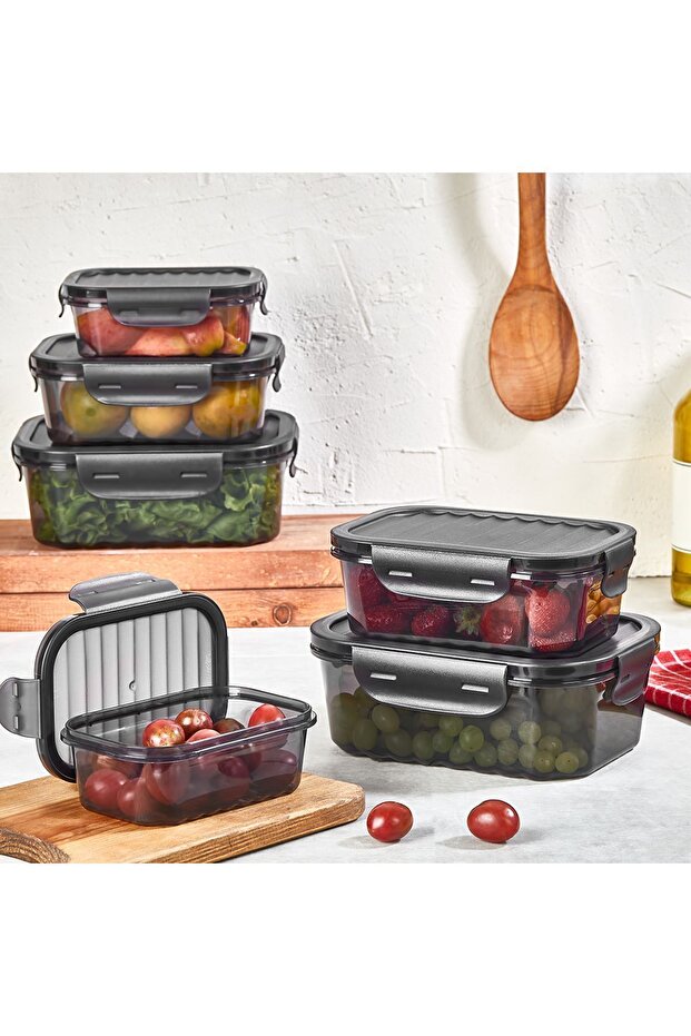 Quick Full Vacuum Locked Leak Proof Storage Container Set 3 Pieces (500 ML + 1000 ML + 1700 ML)