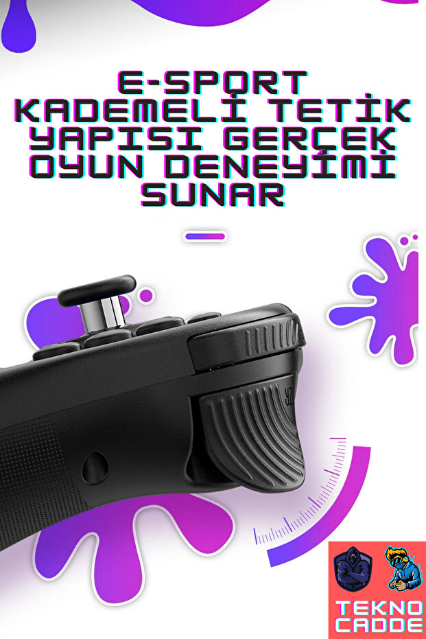 JOY-04 Nintendo Switch/Switch Lite/Switch Oled Makro Tuş Kademeli Tetik Joy-Con Oyun Kolu - 4