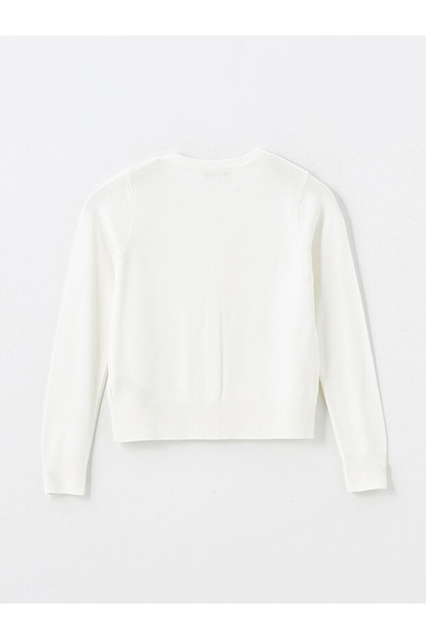 Bisiklet Yaka Kadın Triko Hırka - 2