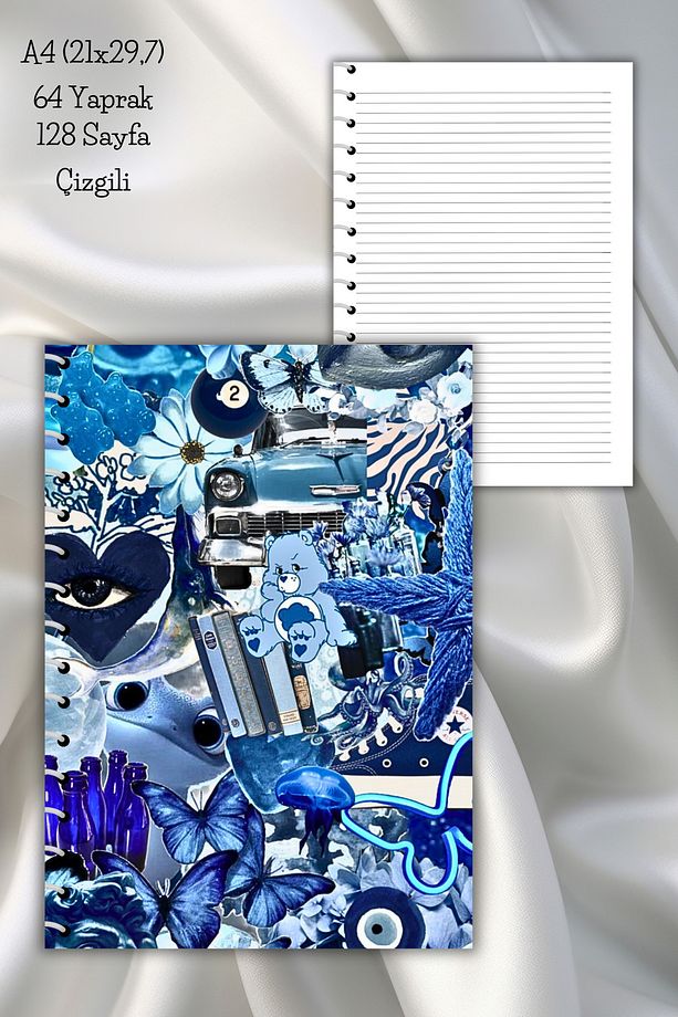 Pinterest Temalı Spiralli Okul Defteri,64 Sayfa, A4 (21X29,7 CM) - 1