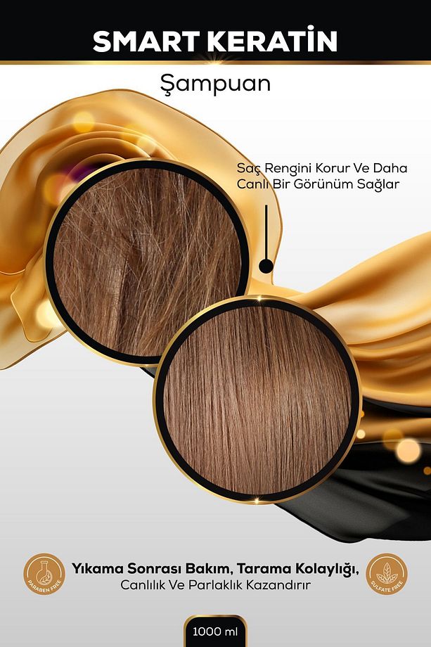 Smart Keratin Şampuan 1000 Ml - 3