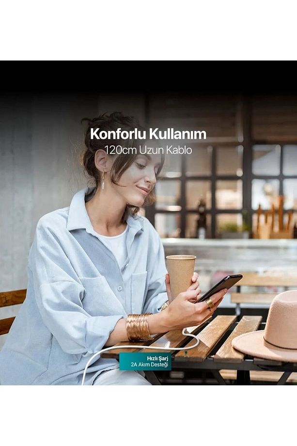 Mikro Usb Şarj Kablosu Mavi Ttec Şarj Kablosu Mavi 2DK7530M - 3