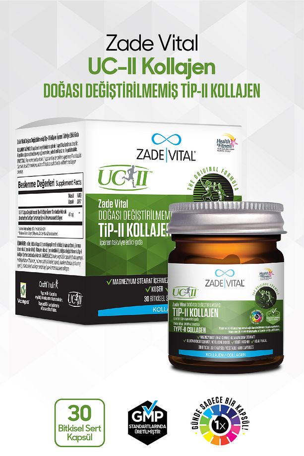 Tip 2 Collagen Takviye Edici Gıda 30 Bitkisel Sert Kapsül - 2