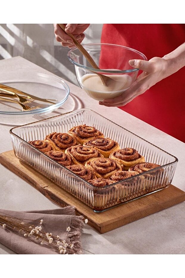 طبق Pyrex مستطيل Elysia، سعة 3000 سم³، مقاس 306×209 مم، أصلي، معبأ في علبة 59964 - 1