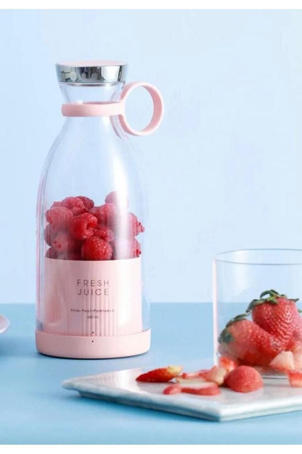 Taşınabilir Blender Şişe Smoothie, Shake Yapıcı, Mini Blender Usb Şarj Edilebilir, 350 Ml - 3