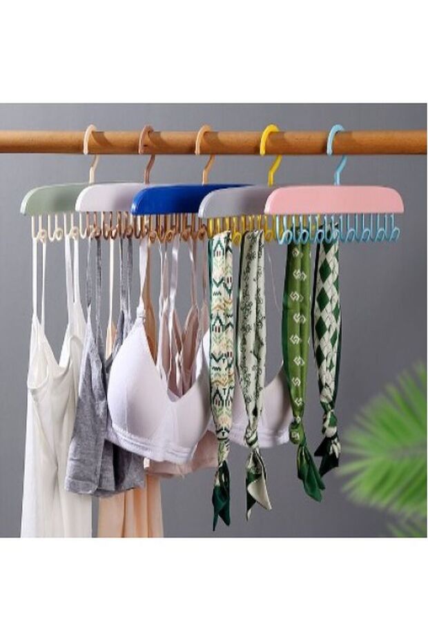 Adhesive Hanger Set with 8 Hooks