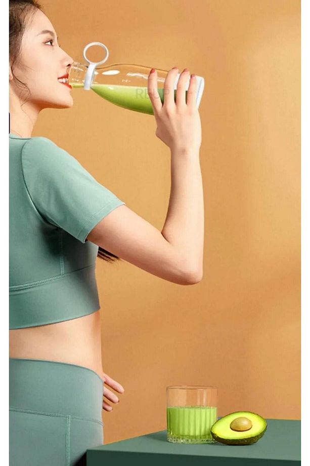 Taşınabilir Blender Şişe Smoothie, Shake Yapıcı, Mini Blender Usb Şarj Edilebilir, 350 Ml - 6