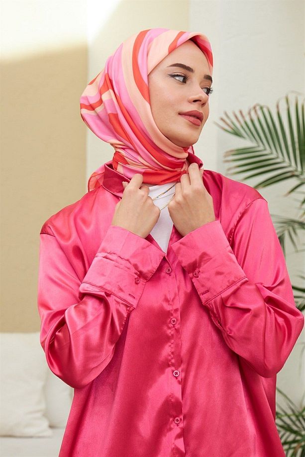 Pamuk Eşarp - Twist Desen - Ihe1100-06 - 1