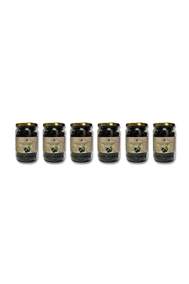 Gemlik Tipi Siyah Zeytin 450 gr X 6 Adet 321-350 Adet/kg - 1