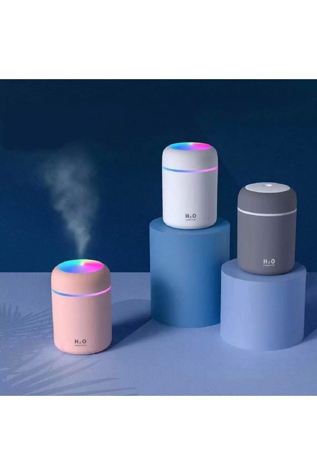 White Mini Air Humidifier with Led Car Office Humidifier Steam Machine Diffuser Steam Machine