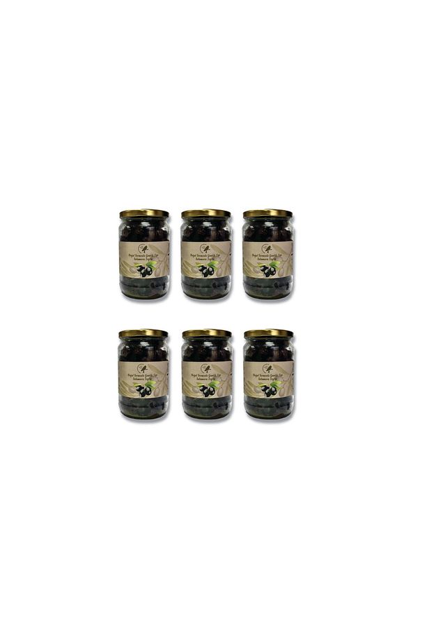 Gemlik Tipi Siyah Zeytin 450 gr X 6 Adet 321-350 Adet/kg - 3