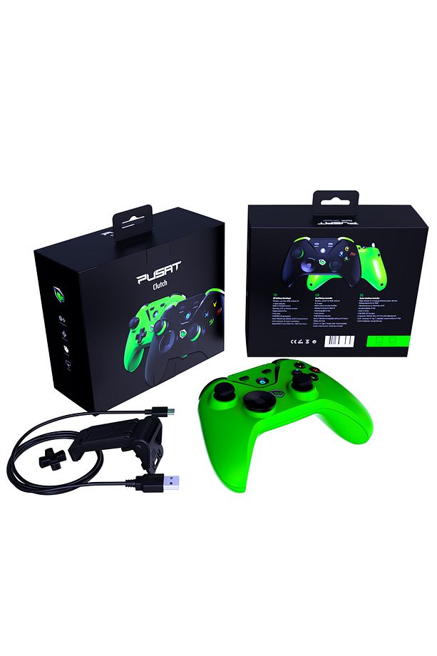 Clutch Titreşim Geri Bildirimli Çift Mod Kablosuz (bluetooth Ve 2.4 Ghz) Gamepad - Yeşil - 8