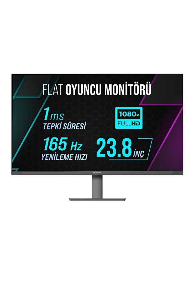 WRP24-165-B 23.8" 165HZ 1MS RGB Flat (HDMI + DP) Freesync + G-Sync Full HD Oyuncu Monitörü - 1