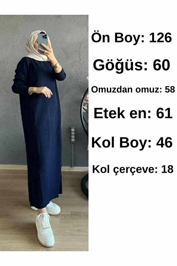 Fitilli Triko Elbise - 4