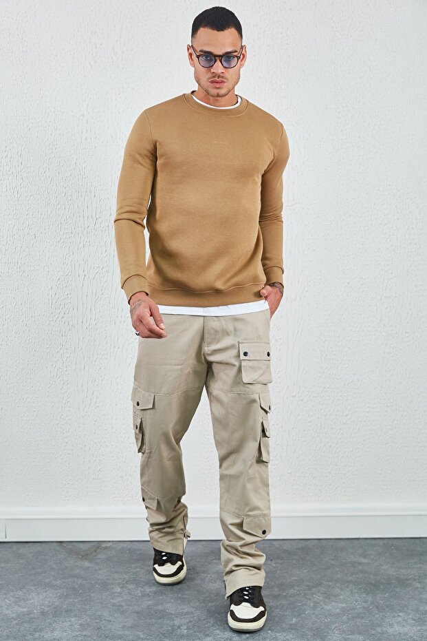 طاقم الرقبة الأساسية الحد الأدنى المطبوعة العرق التربة - 2