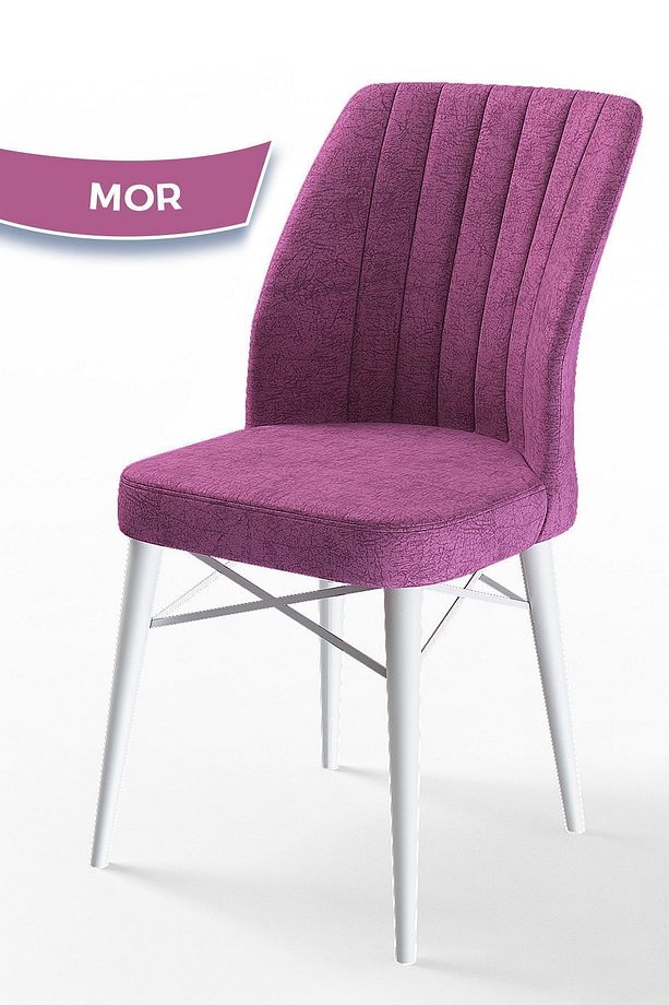 Nef Serisi 70x114, Açılabilir Mdf Mutfak Masa Takımı, Siyah Mermer Desen Masa-6 Cappucino Sandalye - 5