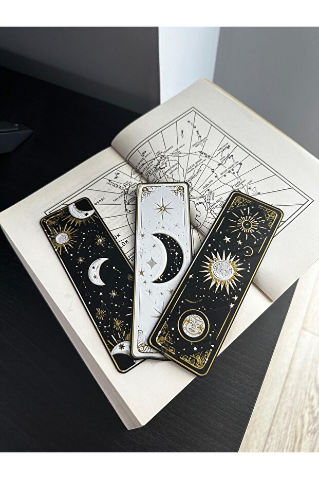 مجموعة إشارات مرجعية منقوشة على شكل قمر الشمس - 2