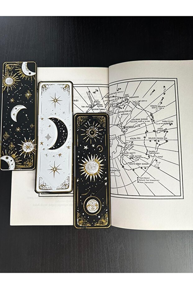 مجموعة إشارات مرجعية منقوشة على شكل قمر الشمس - 7