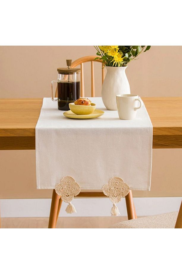 LCW HOME Dantel ve Püsküllü Runner 45x150 Cm - 1